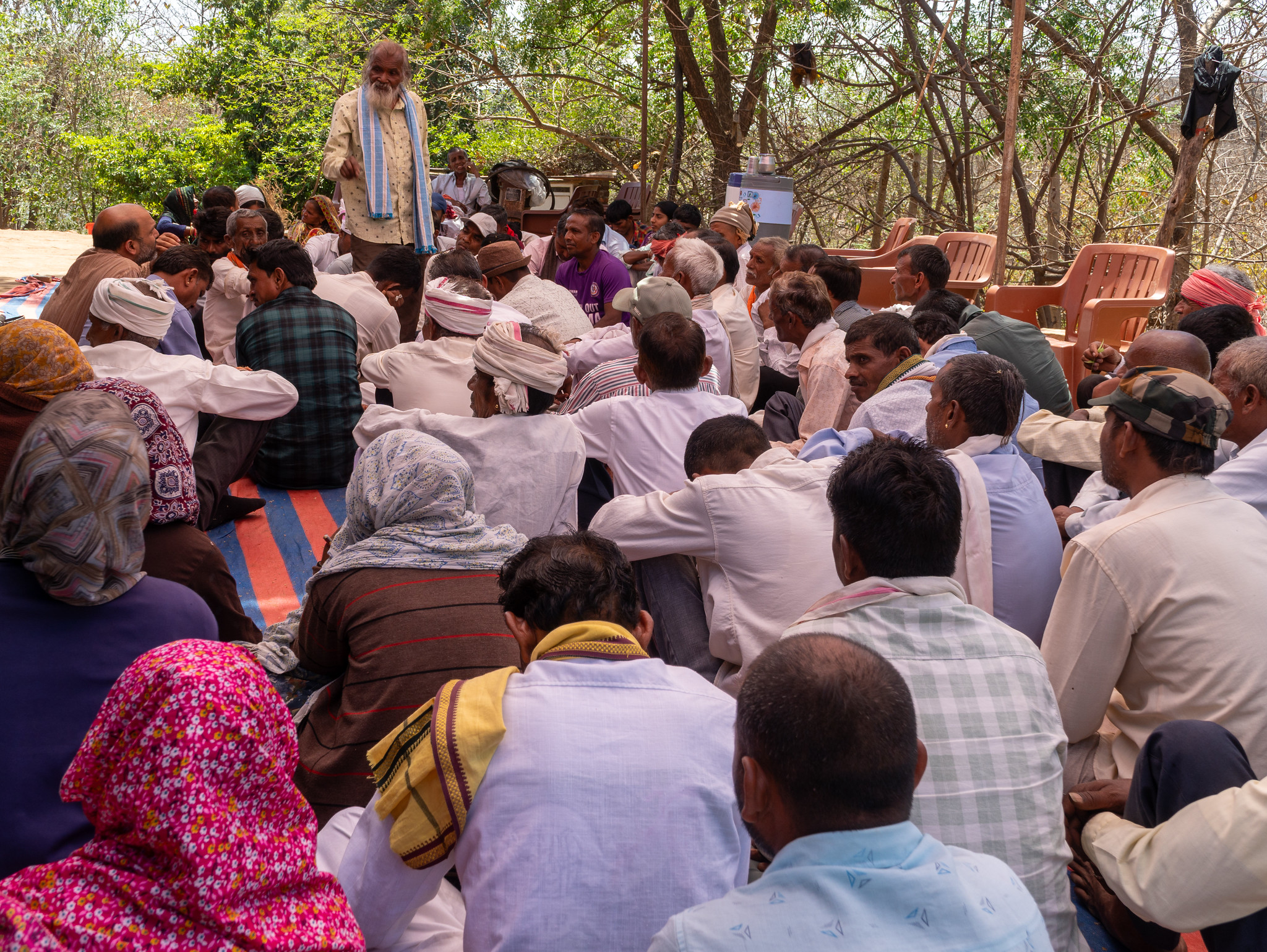 Farmers in conversation Vatada, Dungarpur